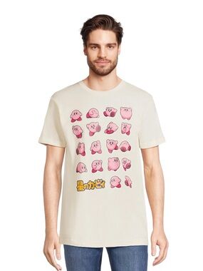 Graphic Kirby Short Sleeve Tee - Cream
